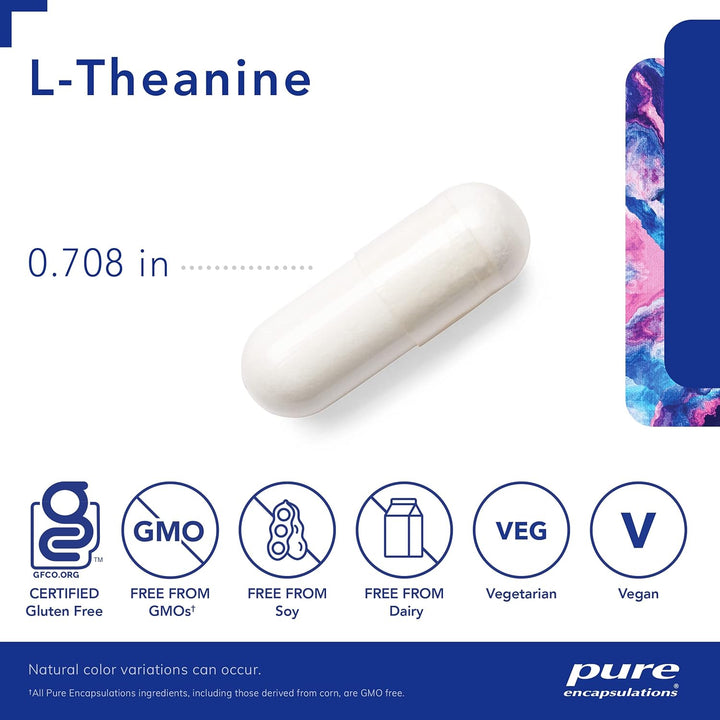 Pure Encapsulations L-Theanine Supports Relaxation and Stress Balance 120 Caps