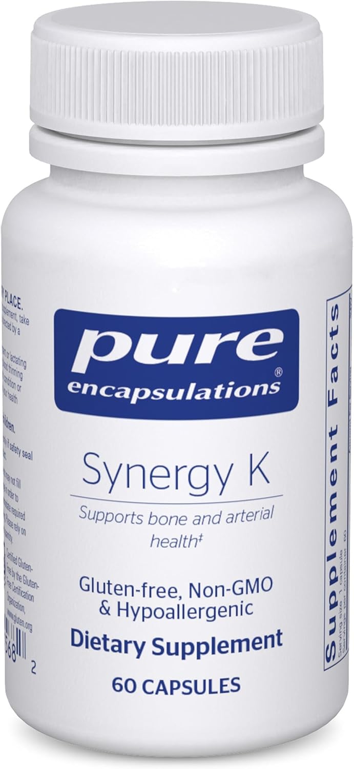 Pure Encapsulations Synergy K Supports Bone and Vascular Health 60 Capsules