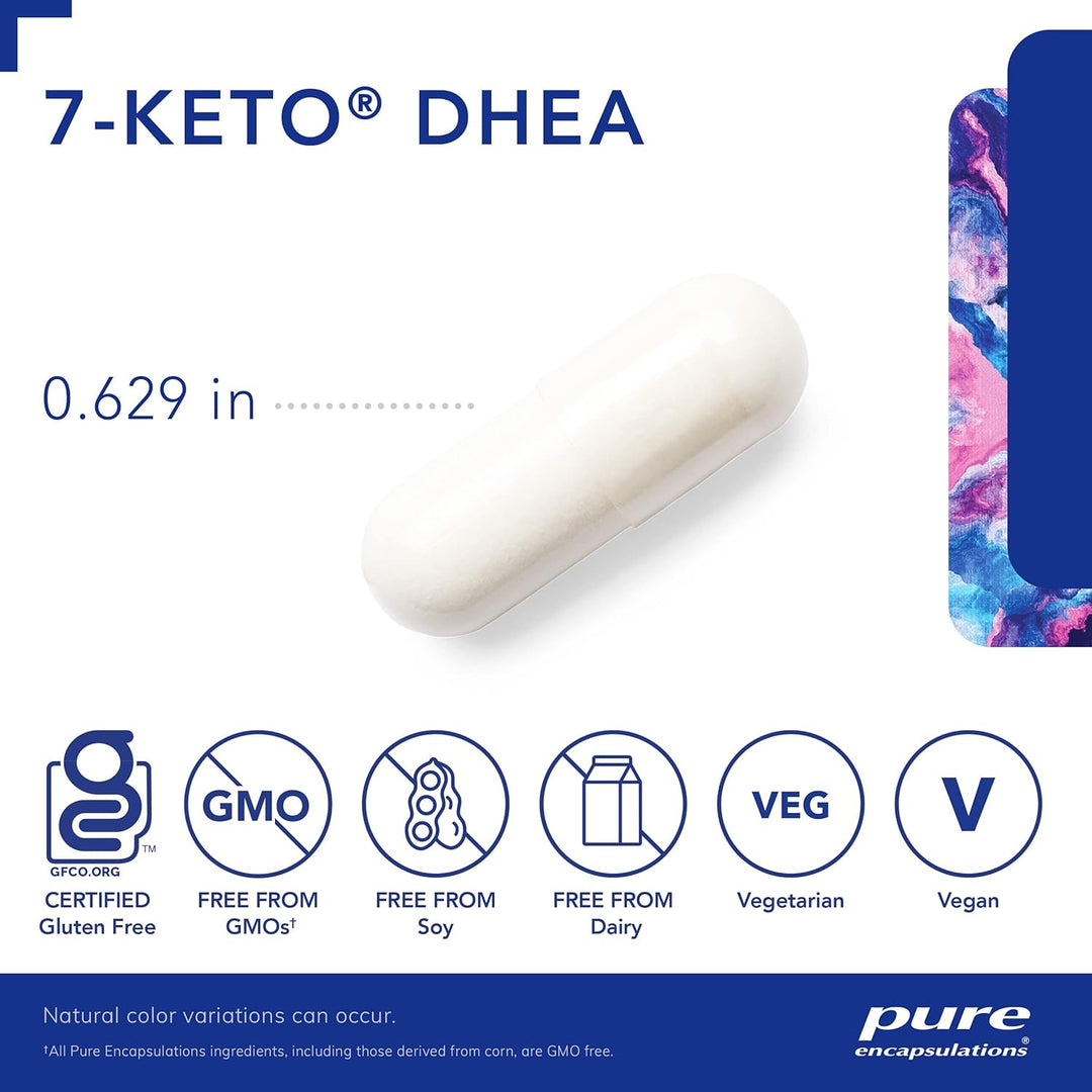 Pure Encapsulations 7 Keto DHEA For Metabolism Body Composition Support 120 Caps