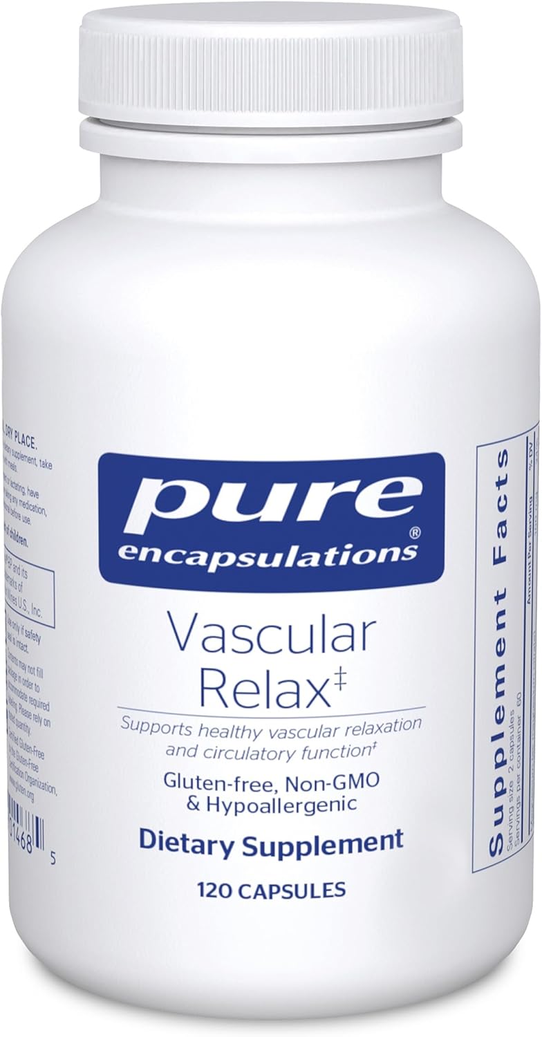 Pure Encapsulations Vascular Relax Supports Circulatory Function 120 Capsules