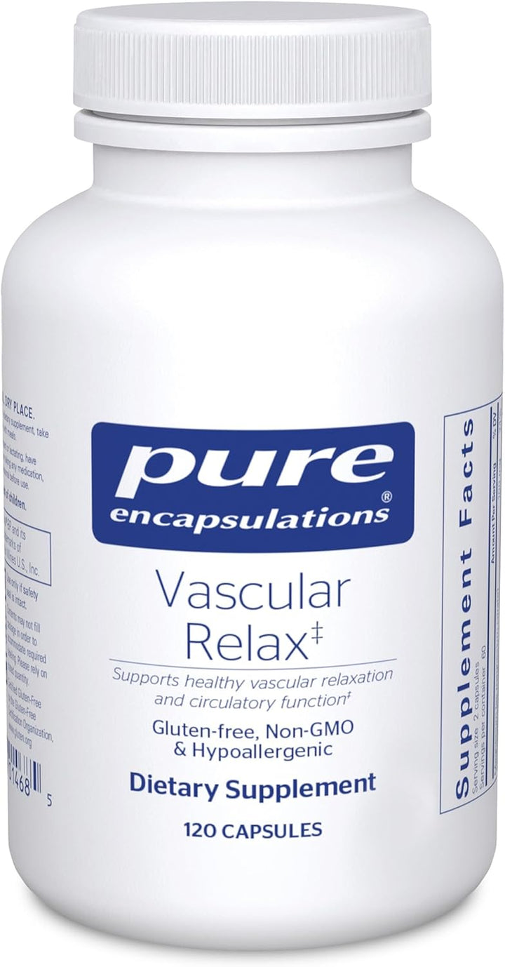Pure Encapsulations Vascular Relax Supports Circulatory Function 120 Capsules