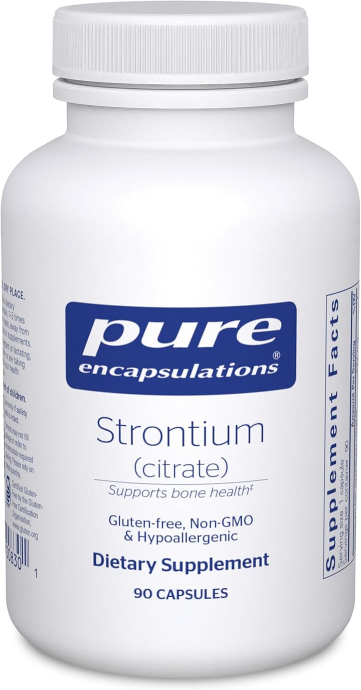 Pure Encapsulations Strontium Citrate Supports Bone Strength 90 Capsules