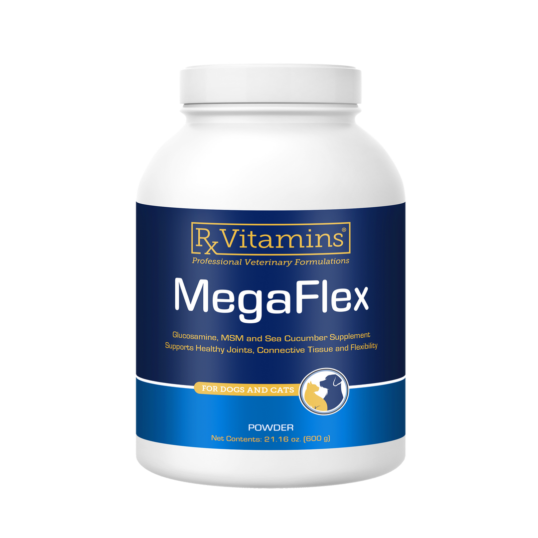Vitaminas Rx para Mascotas MegaFlex Glucosamina 600 g Apoyo Articular para Perros y Gatos