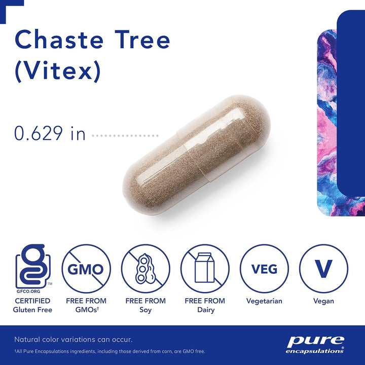 Pure Encapsulations Chaste Tree Vitex Hormonal Balance Cycle Comfort 120 Caps