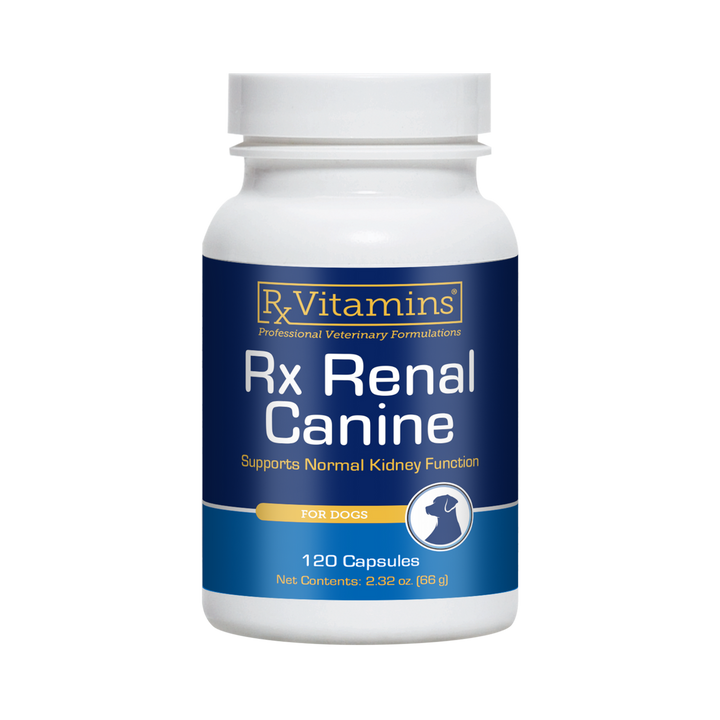Rx Vitamins For Pets Rx Renal Canine Helps Kidney 120 Capsules for Dogs