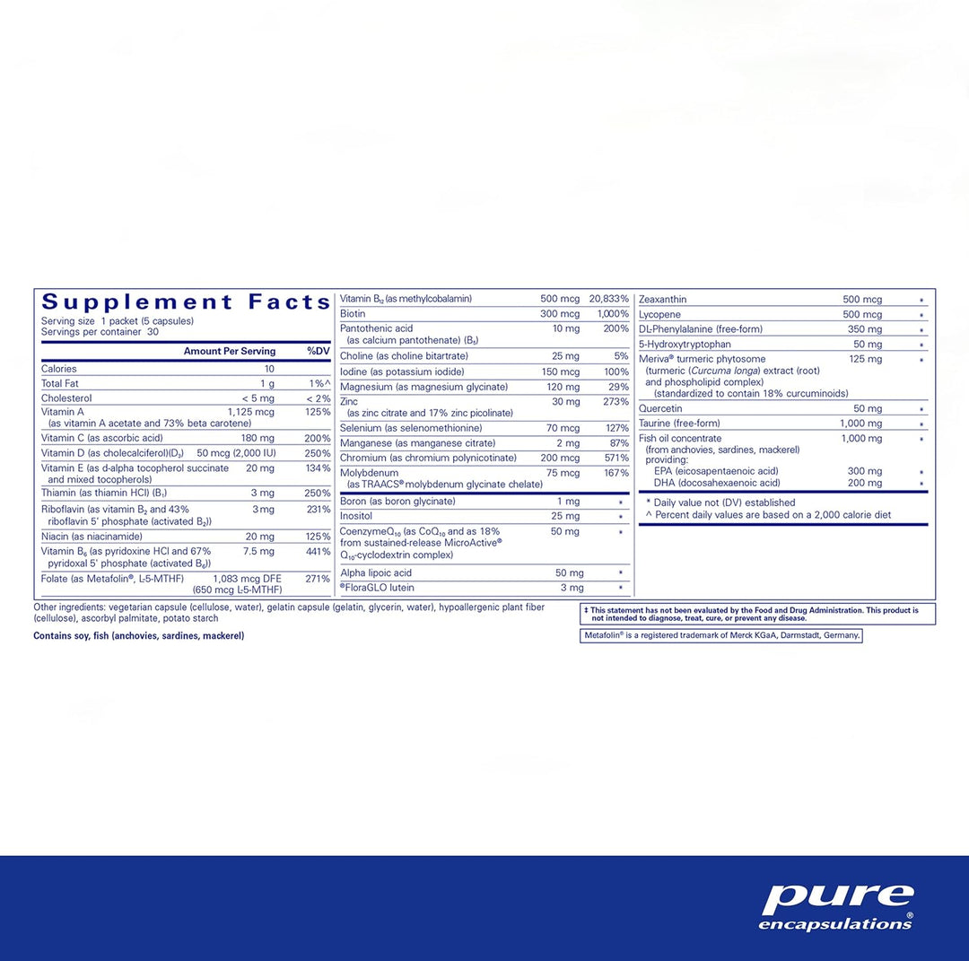 Pure Encapsulations NeuroMood Pure Pack Support Mood and Brain Health 30 Packets