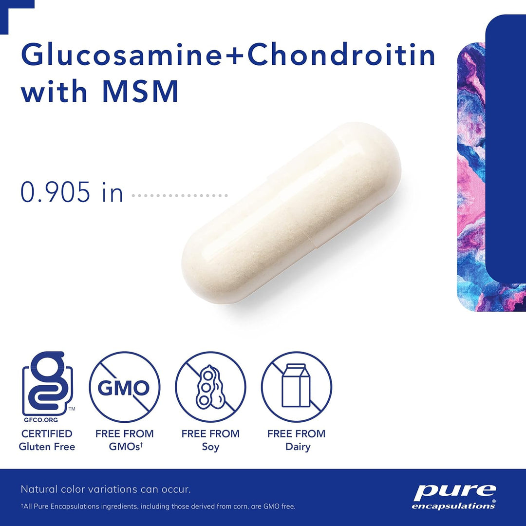 Pure Glucosamine Chondroitin MSM Supports Joint Flexibility 240 Capsules