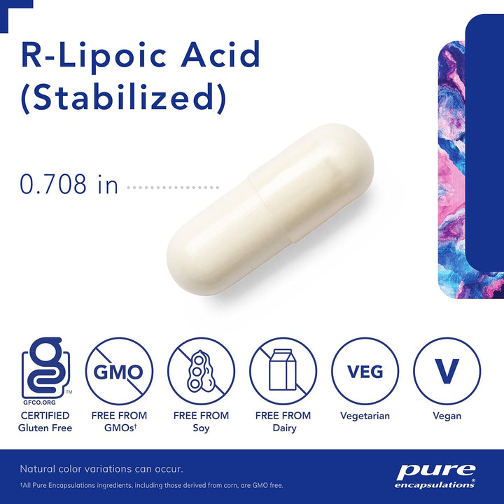 Pure Encapsulations R Lipoic Acid Supports Metabolism Antioxidant 60 Capsules