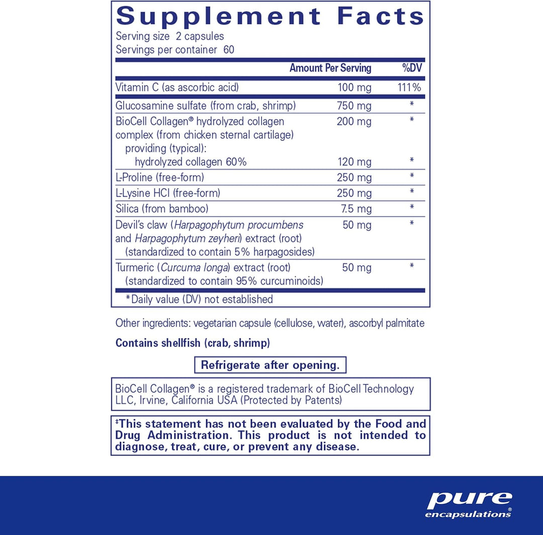 Pure Encapsulations Ligament Restore Supports Joint Tendon Health 120 Capsules