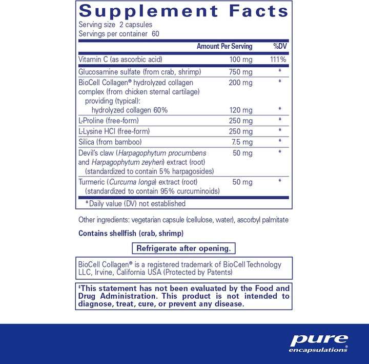 Pure Encapsulations Ligament Restore Supports Joint Tendon Health 120 Capsules