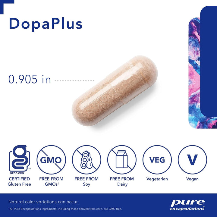 Pure Encapsulations DopaPlus Brain Support Supplement 180 Capsules