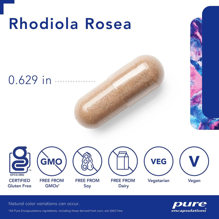 Pure Encapsulations Rhodiola Rosea Supports Energy and Endurance 90 Capsules