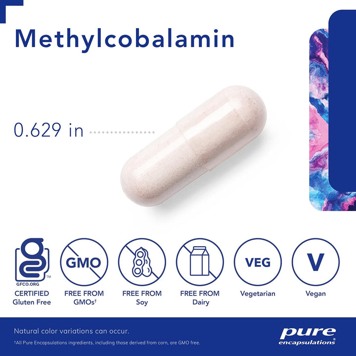 Pure Encapsulations Methylcobalamin B12 Supports Memory Nerves 180 Capsules