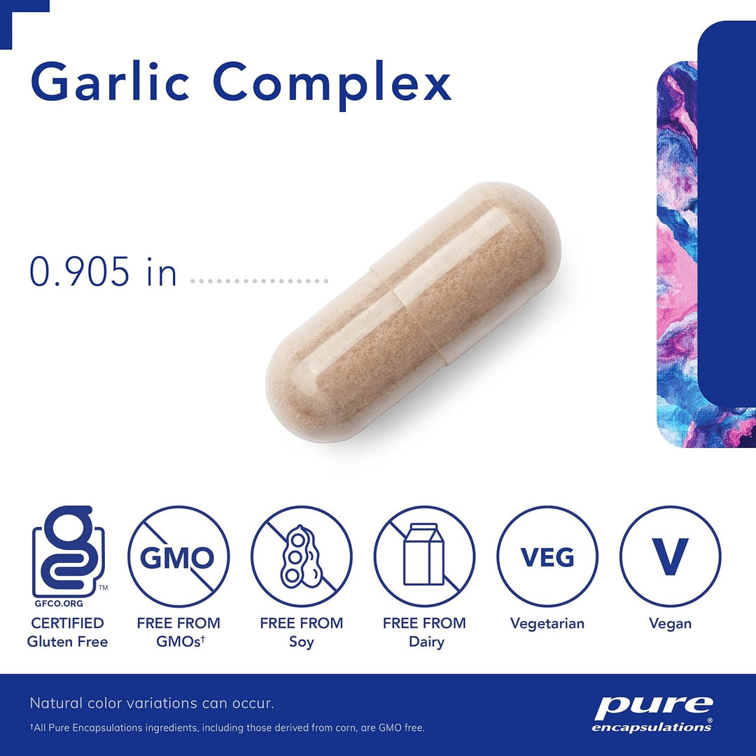 Pure Encapsulations Garlic Complex Supports Immune Heart Health 120 Capsules