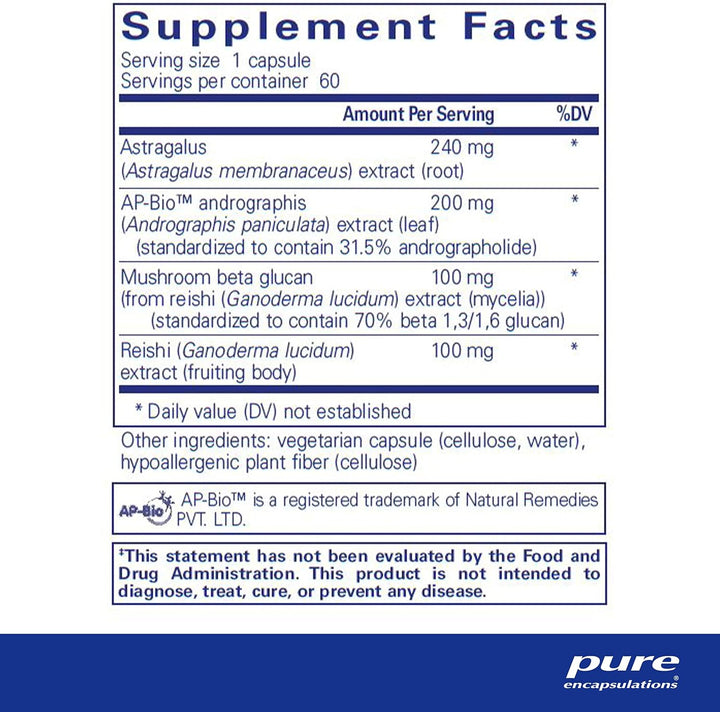 Pure Encapsulations Innate Immune Support Aids Respiratory Function 60 Capsules