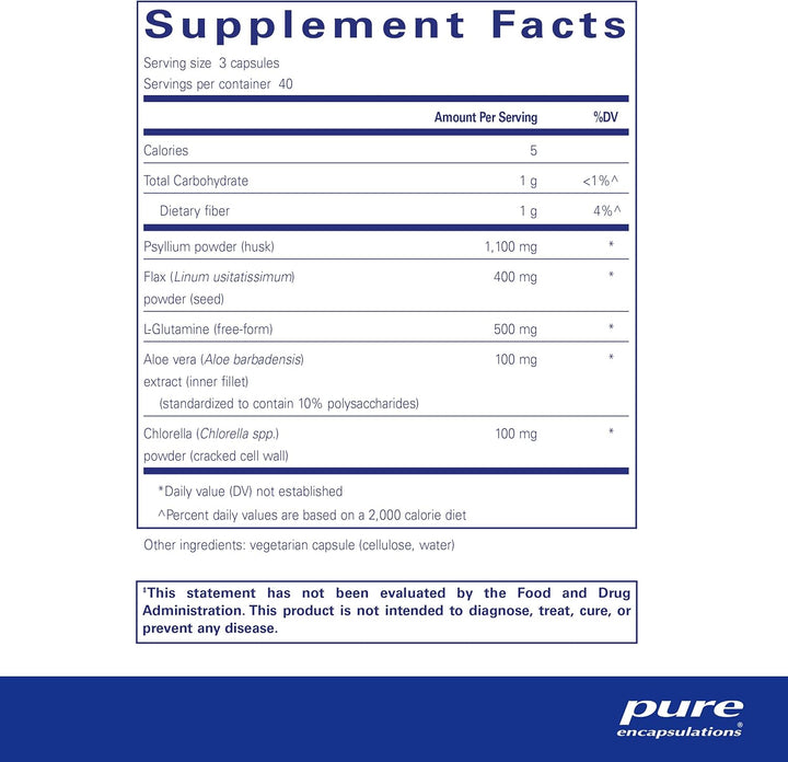 Pure Encapsulations GI Fortify Support Digestive Motility Detox Balance 120 Caps