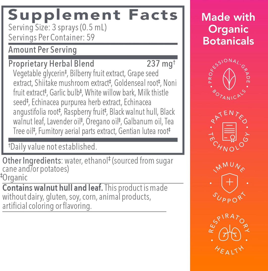 Biocidin Botanical Formulas Biocidin Throat Spray Herbal Support 1 oz
