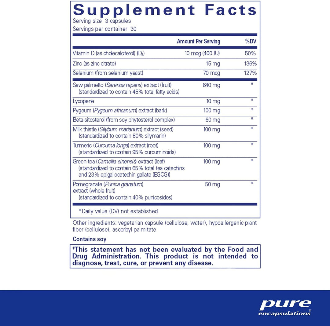Pure Encapsulations SP Ultimate Prostate Cellular Support Supplement 90 Capsules