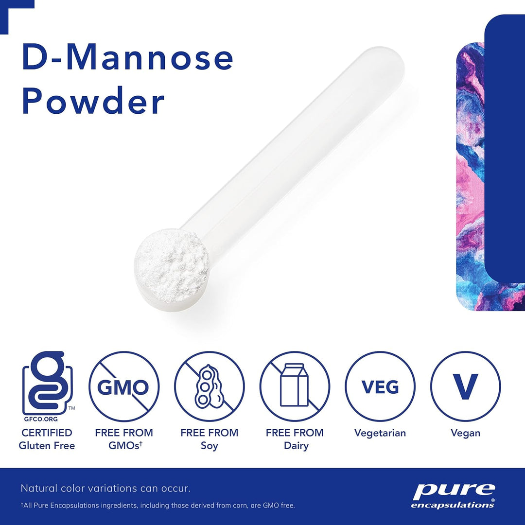 Pure Encapsulations D-Mannose Powder Urinary Tract and Bladder Health 100 g