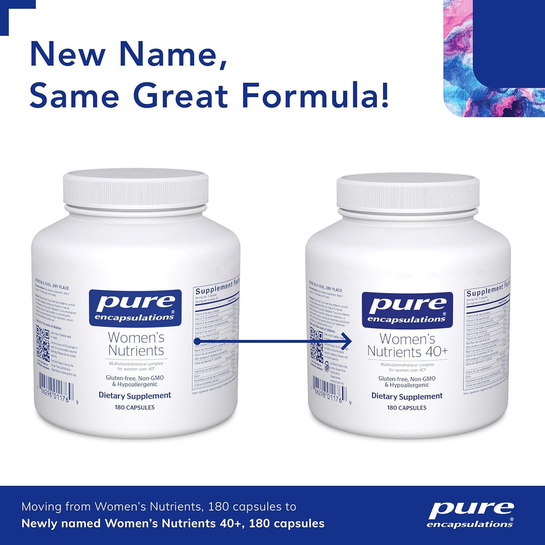 Pure Encapsulations Womens Nutrients 40 Plus Supports Wellness Eyes 180 Capsules