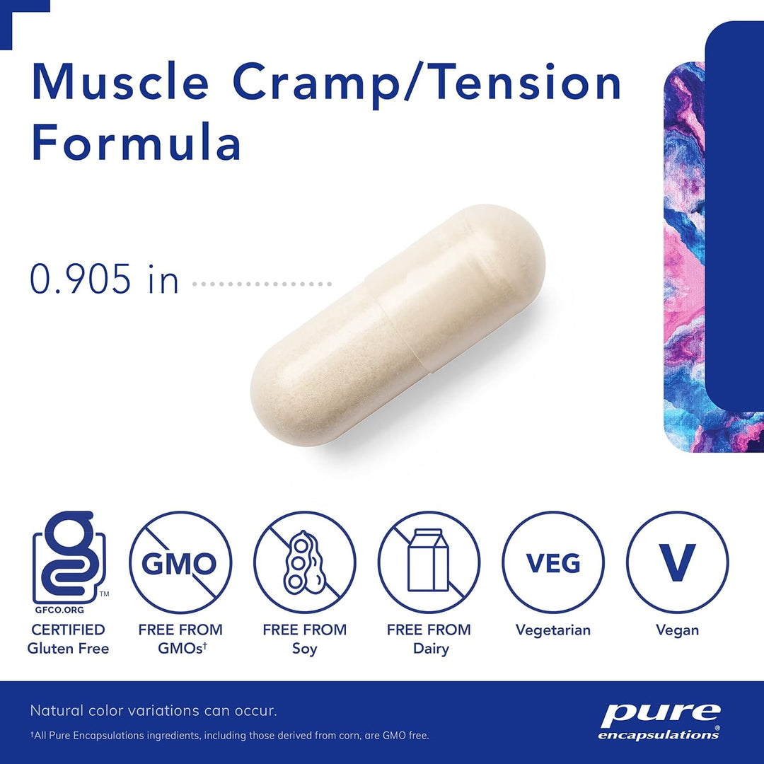 Pure Encapsulations Muscle Cramp Tension Formula Supports Relaxation 60 Capsules
