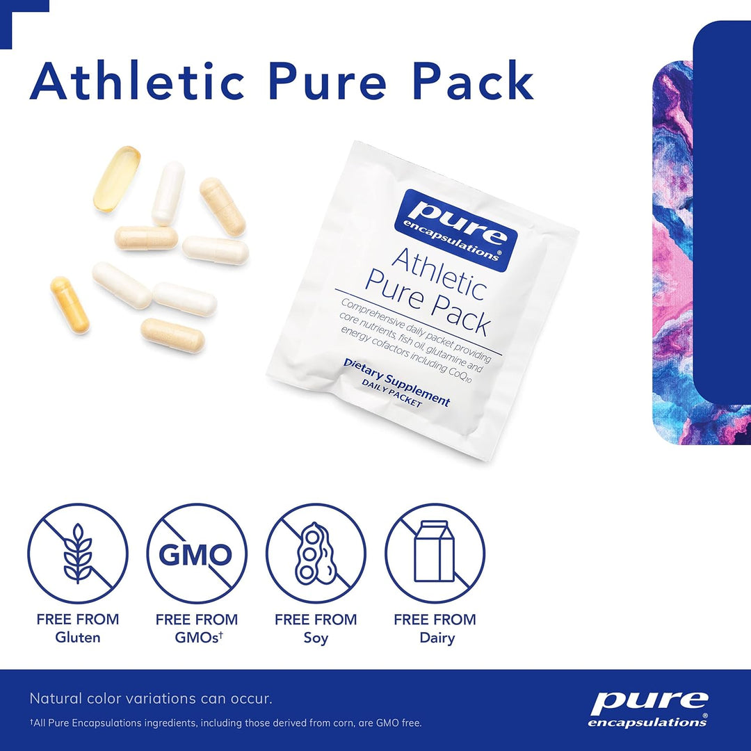 Pure Encapsulations Athletic Pure Pack Supports Energy Recovery 30 Packets