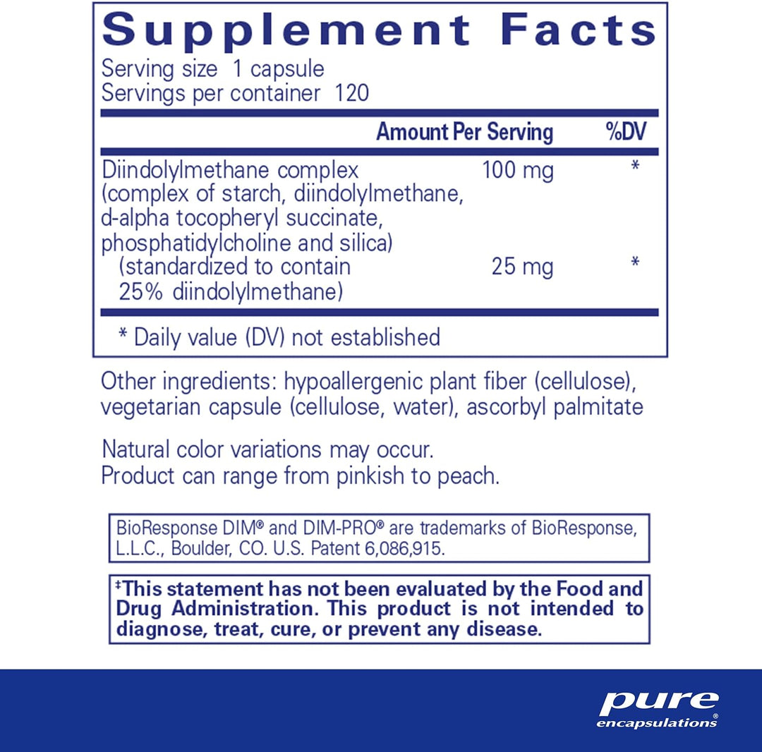 Pure Encapsulations DIMPRO 100 Supports Cellular Balance Vegan 120 Capsules