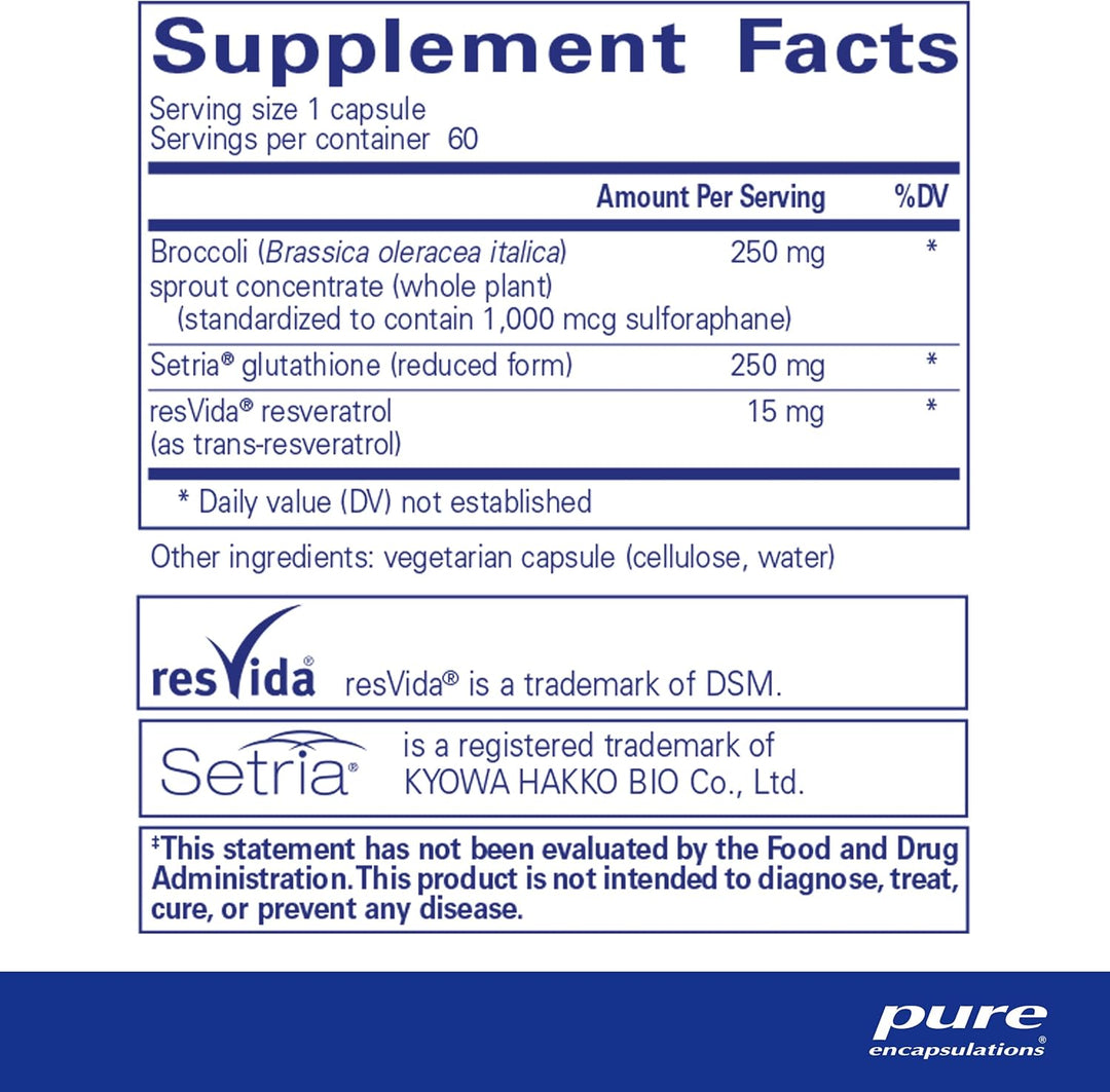 Pure Encapsulations Nrf2 Detox Supports Cellular and Liver Function 60 Capsules