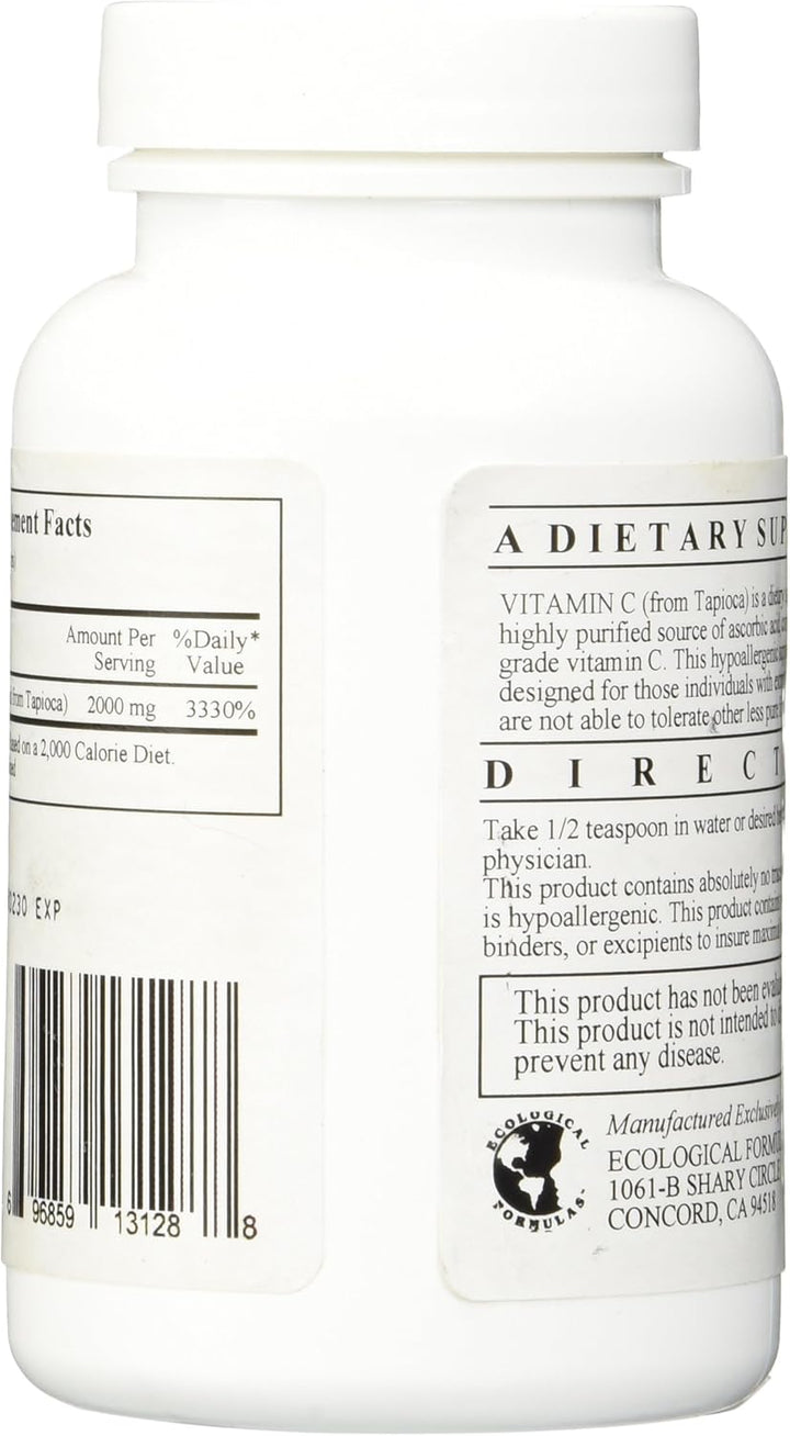 Vitamina C de tapioca en polvo (150 g) de fórmulas ecológicas que favorece el sistema inmunitario.