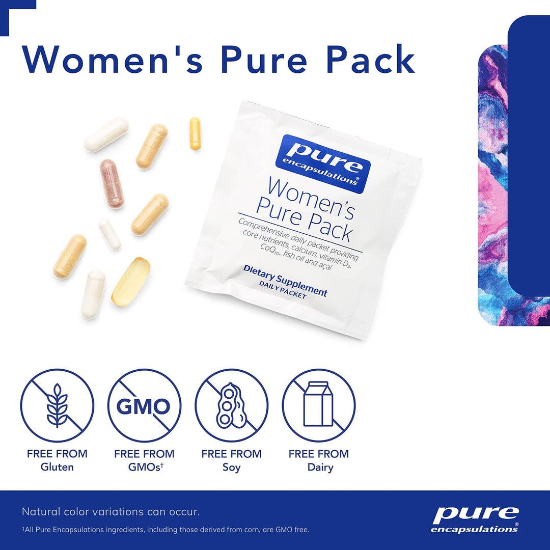 Pure Encapsulations Womens Pure Pack Supports Bone Heart Eye Health 30 Packets