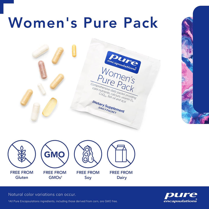 Pure Encapsulations Womens Pure Pack Supports Bone Heart Eye Health 30 Packets