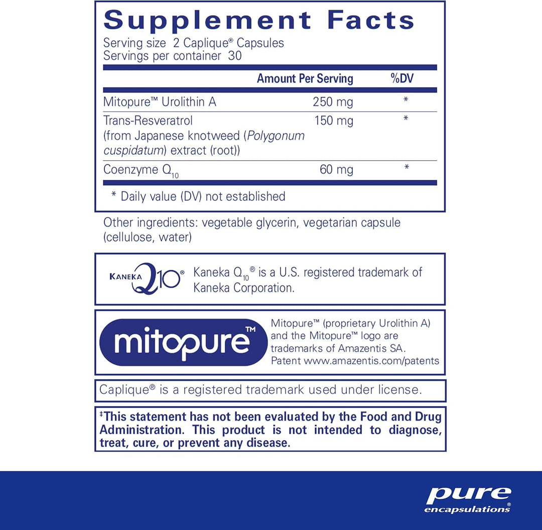 Pure Encapsulations Renual Supplement Supports Muscle Energy 60 Caplique Caps