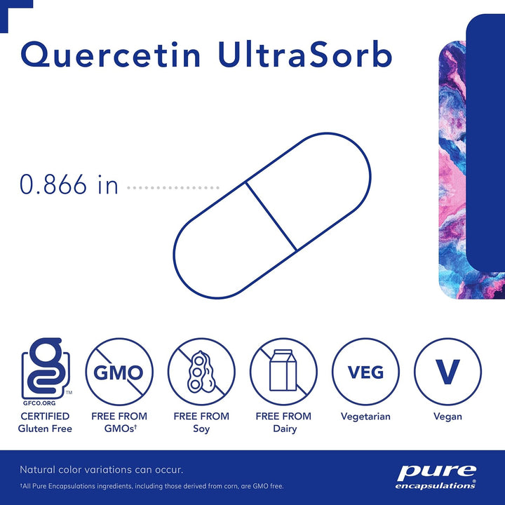 Pure Encapsulations Quercetin UltraSorb Supports Immune Health 90 Capsules