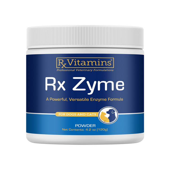 Vitaminas Rx para Mascotas Rx Zyme en Polvo 120 g: Apoyo Digestivo para Perros y Gatos