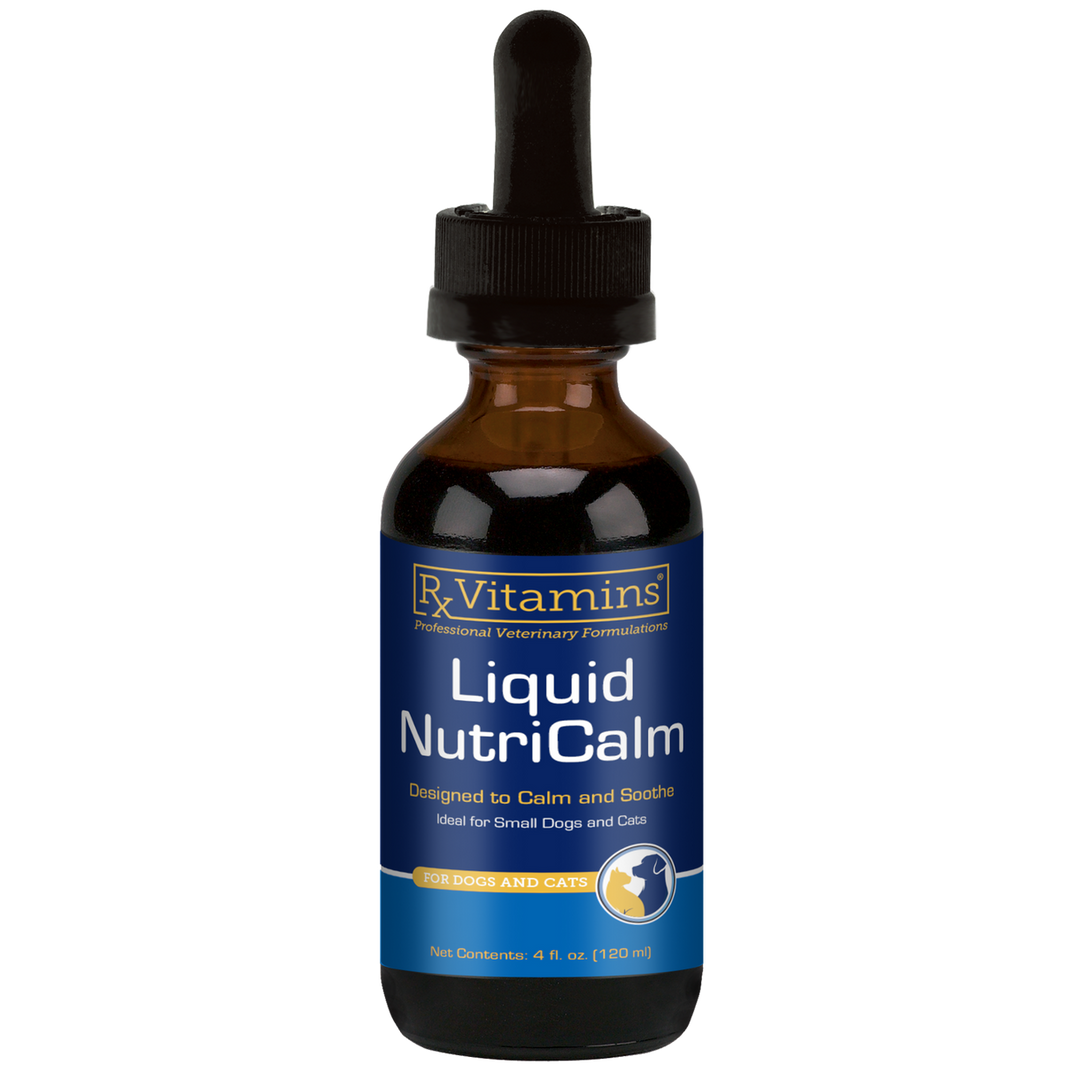 Rx Vitamins For Pets Liquid Nutricalm 4 Oz Natural Relief for Dogs and Cats