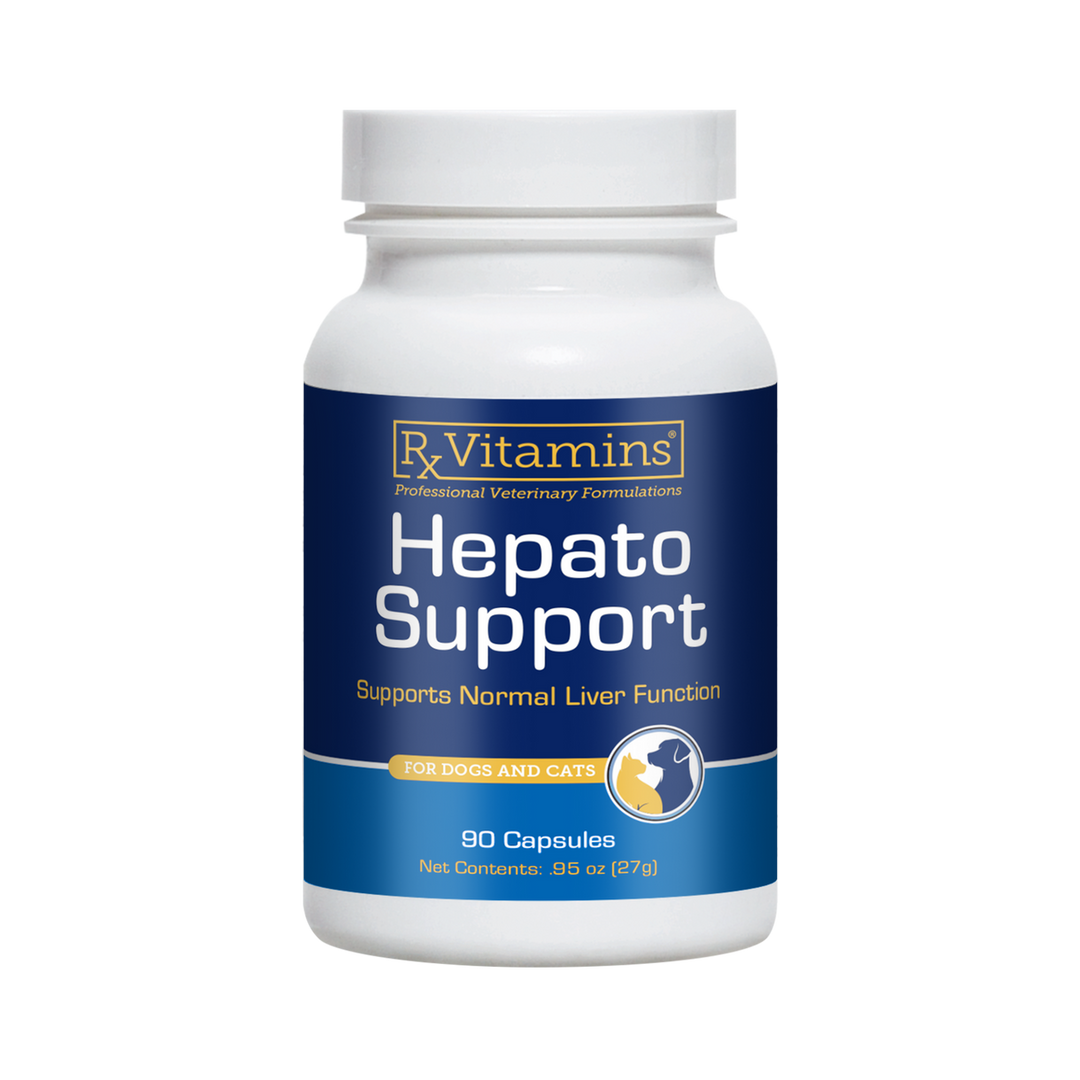 Vitaminas Rx para Mascotas - Apoyo Hepático (90 Cápsulas) - Suplemento para la Salud Hepática - Perros y Gatos