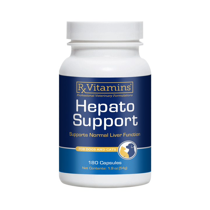 Rx Vitamins For Pets Hepato Support 180 Caps Liver Function for Dogs and Cats