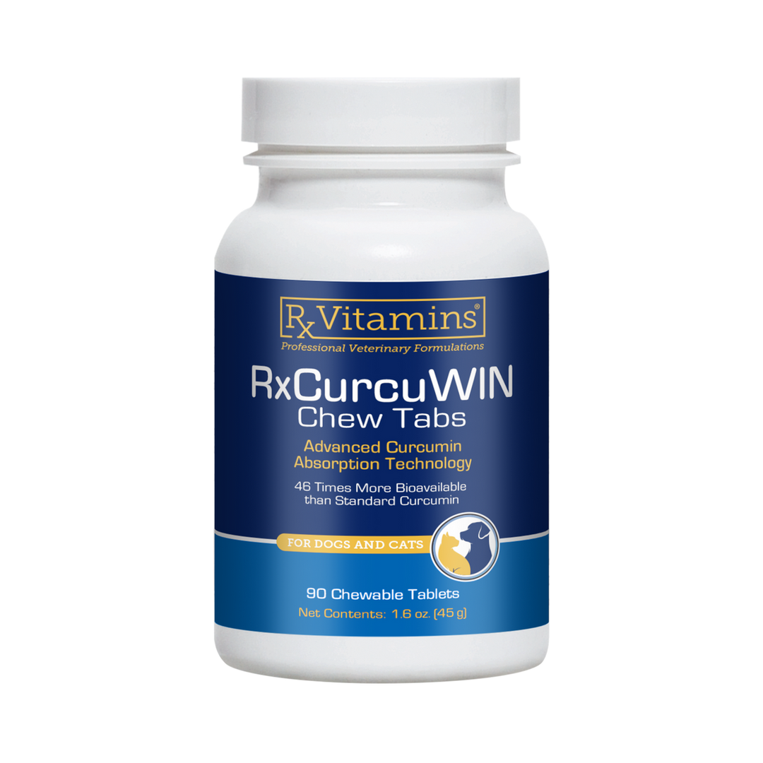 Rx Vitamins For Pets Rx CurcuWIN 90 Chewable Tablets For Cats and Dogs