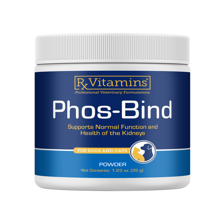 Vitaminas Rx para Mascotas Phos-Bind en Polvo 35 g para el Apoyo Renal de Perros y Gatos
