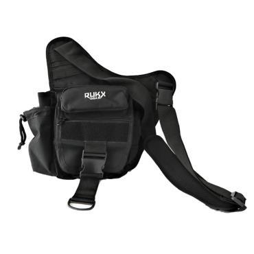 ATI Rukx Gear Single Strap Sling Bag Black 600D Polyester Water Resistant