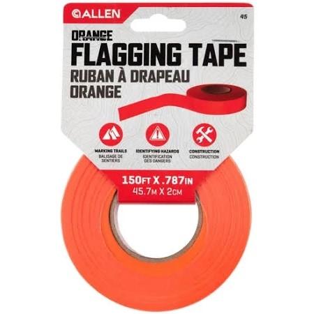 Allen Flagging Tape Orange Single Roll .787"x150' Trail Marking Accessory