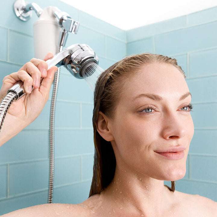 Aquasana Shower Filter with Handheld Wand Chrome Finish Easy Install