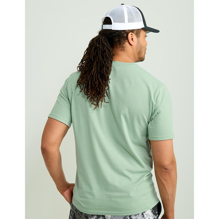 HUK LOGO TEE FOG GREEN SS XXL