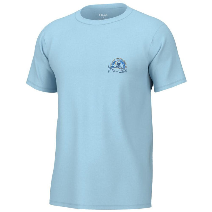 CAMISETA DE CALAVERA DE ATÚN AZUL CRISTAL S