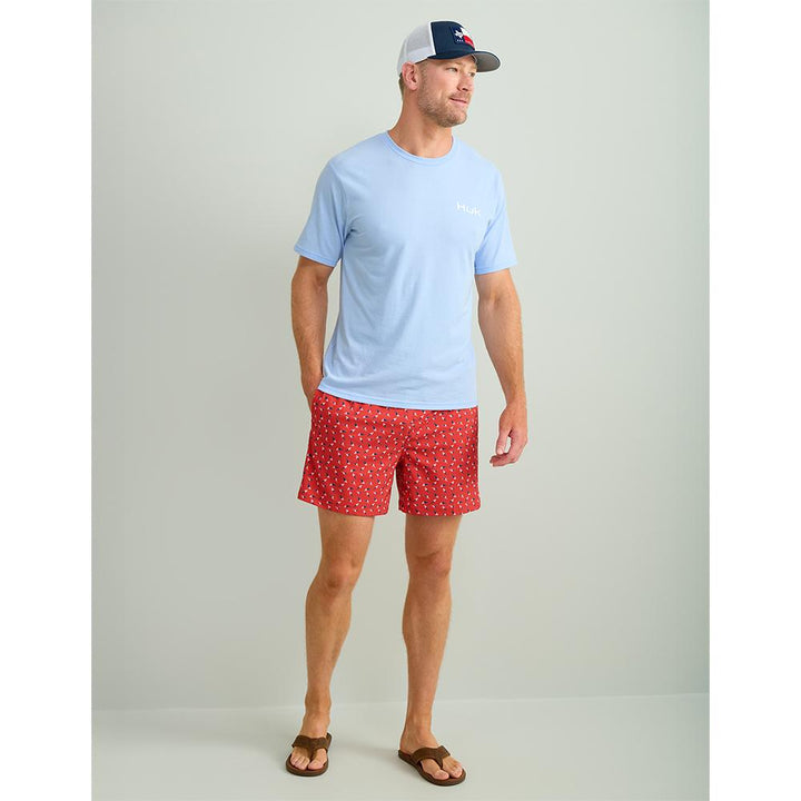 HUK SALUTE TEE WINDSURFER SS S