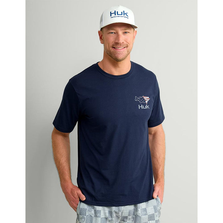 HUK FISH FLAG TEE NAVAL ACADEMY SS XL