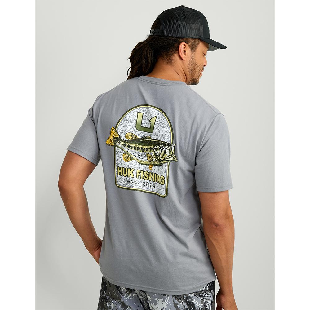 Huk KC Badge Series Short Sleeve Shirt Night Owl Lightweight Comfortable XL Size