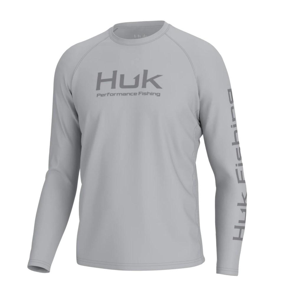 HUK VENTED PURSUIT HARBOR MIST LS M