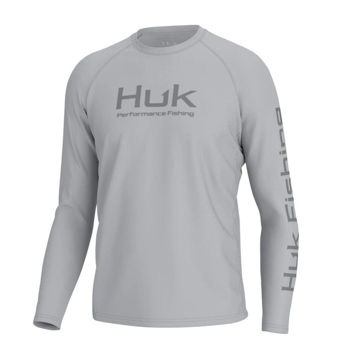 HUK VENTED PURSUIT HARBOR MIST LS M