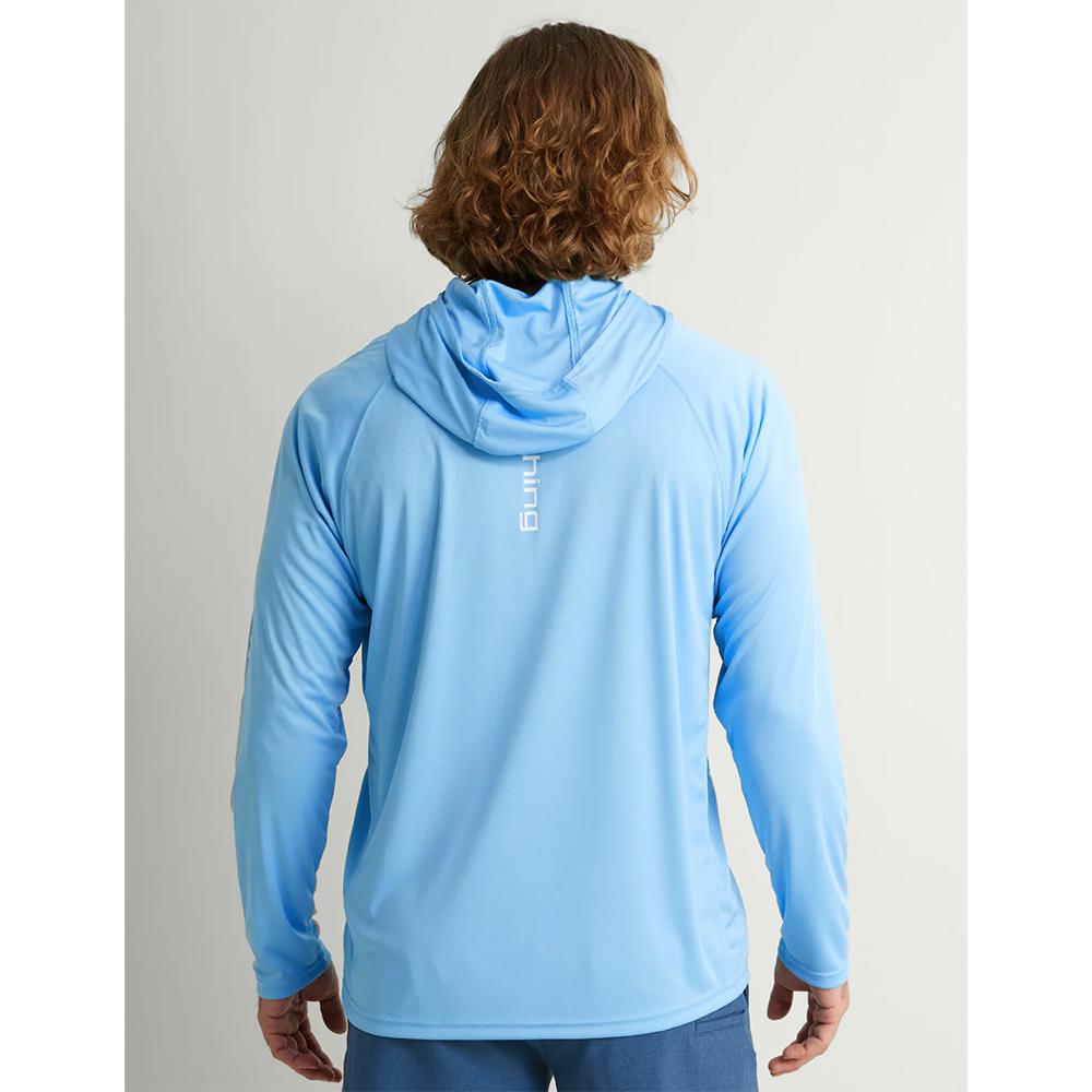 HUK PURSUIT HOODIE MAROLINA BLUE LS M